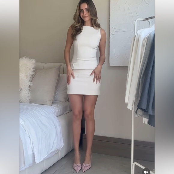 ZARA BELTED MINI DRESS - Picture 12 of 14